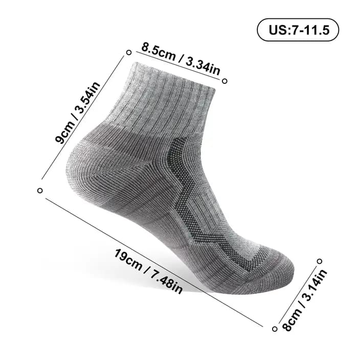 WRELS Chaussettes en laine mérinos pour hommes