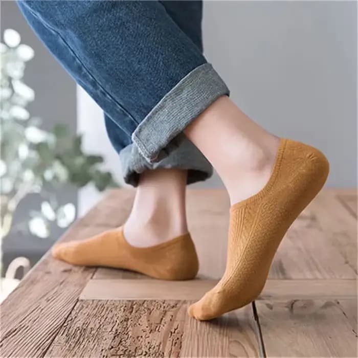 10 pièces = 5 paires de chaussettes Tube en coton torsadées pour hommes