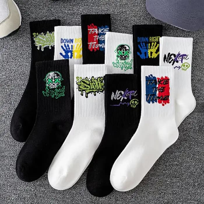 5/10 paires de chaussettes de sport à la mode pour Couple