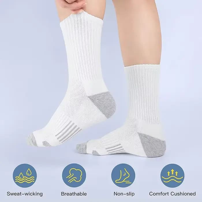 5 paires de chaussettes athlétiques pour hommes