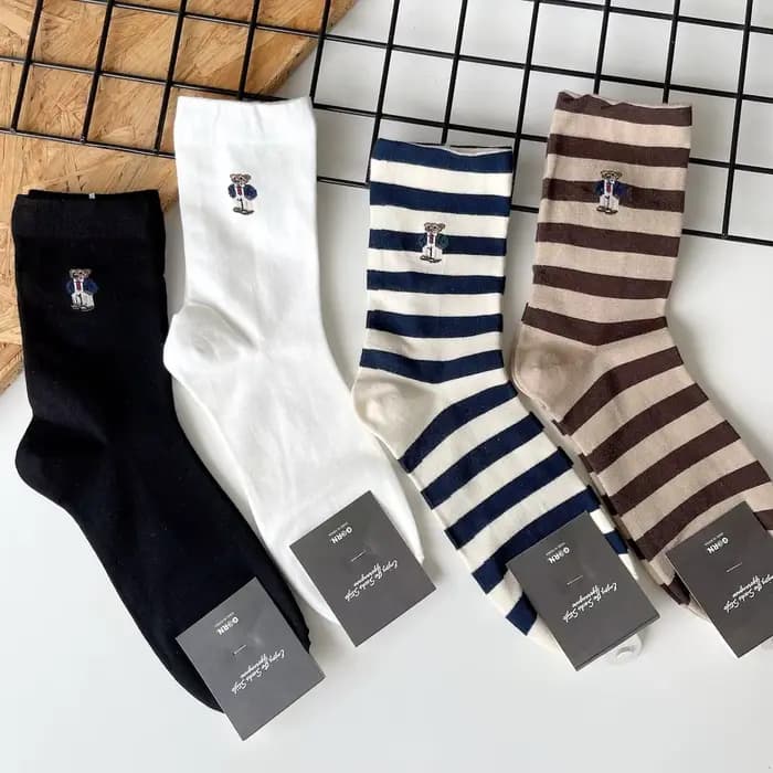 Chaussettes en coton de dessin animé pour hommes