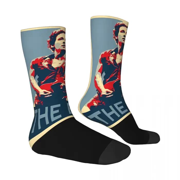 Bruces Springsteen 2024 chaussettes de tournée mondiale bas drôles automne anti-dérapant hommes