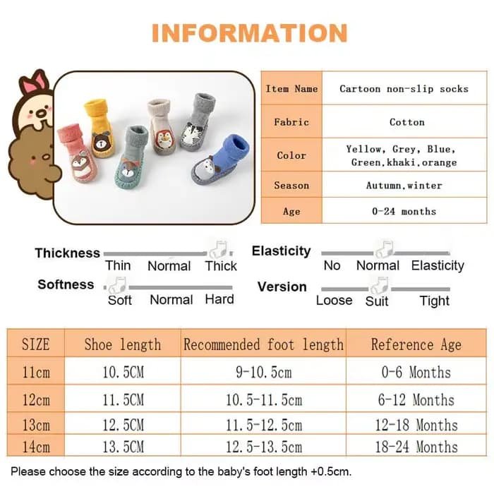 Chaussettes antidérapantes pour bébés
