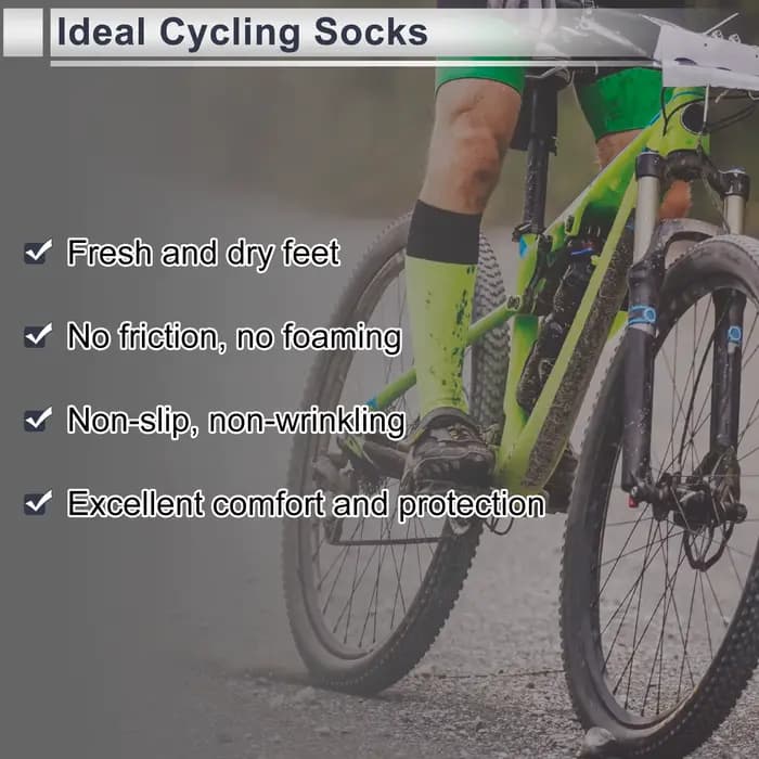 X Autohaux chaussettes de cyclisme respirant absorbant la sueur