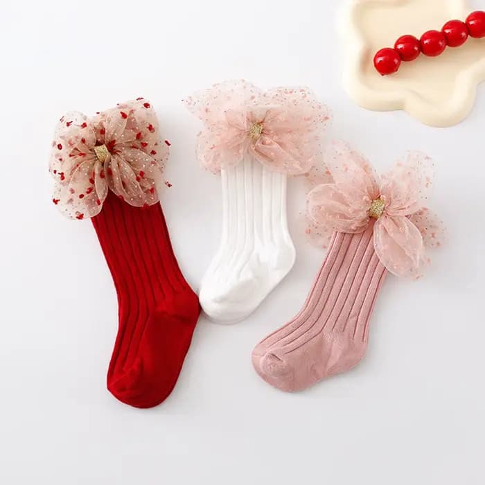 Chaussettes habillées respirantes pour bébés filles