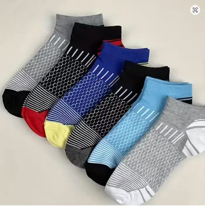 Chaussettes de sport courtes pour hommes, 6/12 paires, chaussettes athlétiques respirantes et absorbant l'humidité, toutes saisons, pour la course à pied, la salle de sport et le fitness