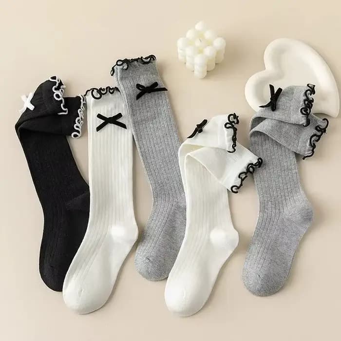 Chaussette Chic et Simple en Coton pour Enfant Fille