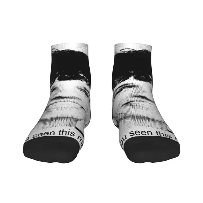 Drôle Meme Slushy Noobz vous vu ce homme chaussettes Harajuku cheville chaussettes printemps antidérapant Couple doux escalade chaussette décontractée