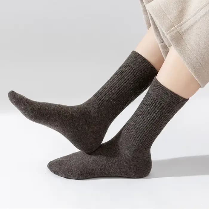 4 paires de chaussettes 100% laine pour femmes