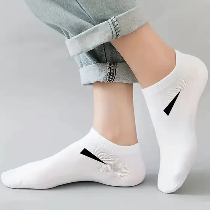 Lot de 20 paires de chaussettes de sport neutres noires et blanches