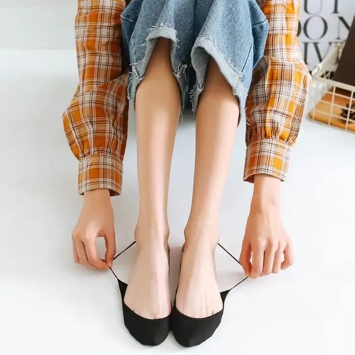 Chaussettes invisibles antidérapantes pour femmes, pour talons hauts, chaussettes d'été légères en coton, 3 paires