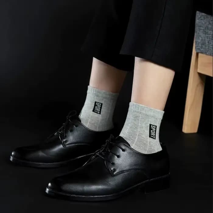 20 pièces = 10 paires de chaussettes pour hommes de haute qualité en coton respirant absorbant la sueur tube moyen chaussettes noires déodorant hommes d'affaires cadeau chaussette