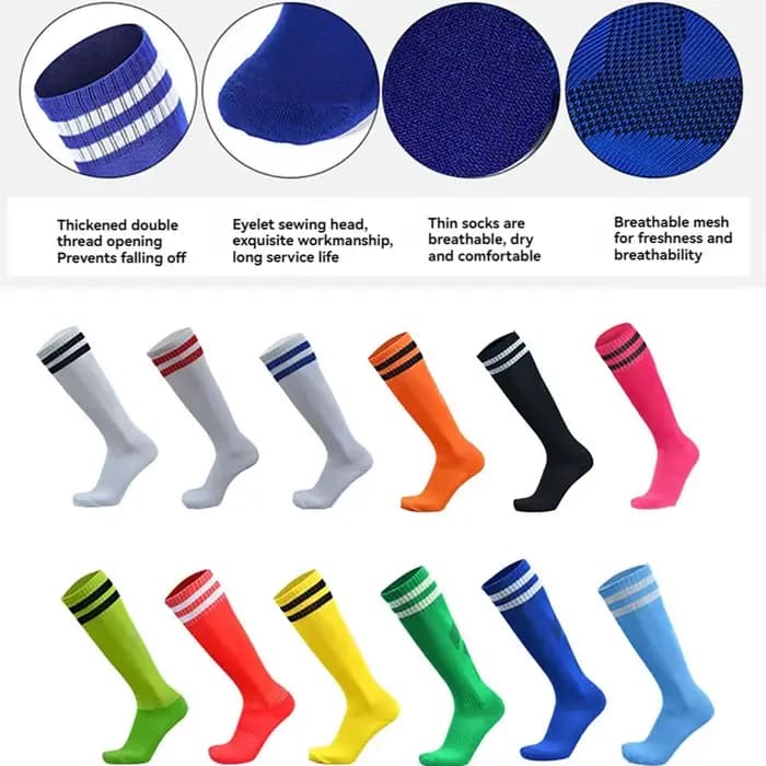 Loogdeel chaussettes de Football antidérapantes résistantes à l'usure chaussettes de sport professionnelles enfant adulte athlètes sur le genou chaussettes de Football à Tube haut