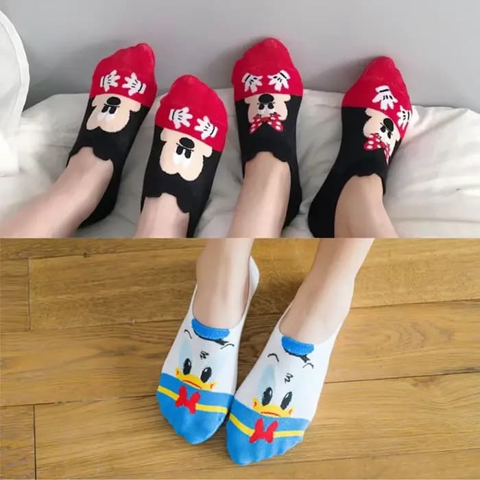 26 paires/pack Disney Anime thème femmes chaussettes mignon dessin