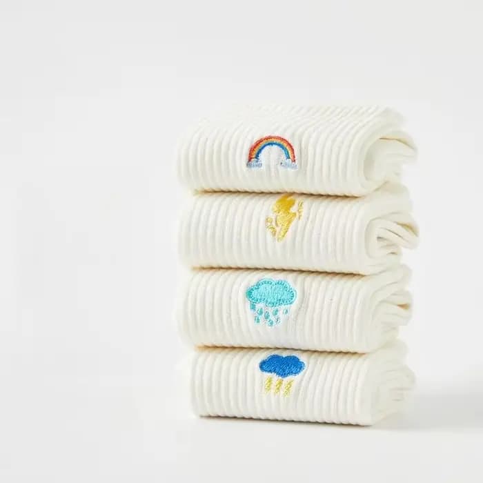 Lot de 5 paires de chaussettes pour femmes, collection printemps-automne, chaussettes mignonnes à motifs de dessins animés, broderies amusantes, chaussettes longues imprimées tendance, streetwear, cha