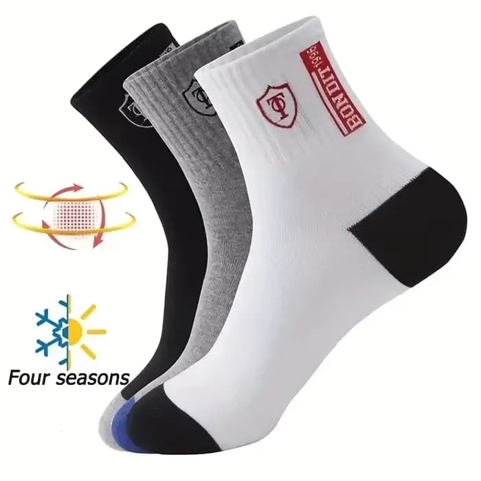 9/18 paires de chaussettes de sport pour hommes - respirantes et anti-transpiration