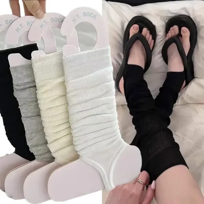 Chaussettes longues simples et tendance pour filles