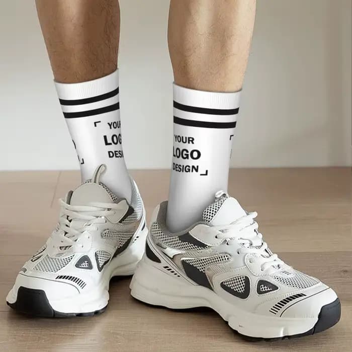 Chaussettes habillées avec logo personnalisé pour hommes et femmes