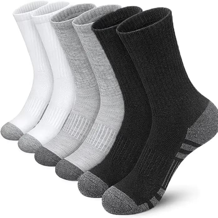 6 paires de chaussettes de cyclisme et de course pour hommes de haute qualité
