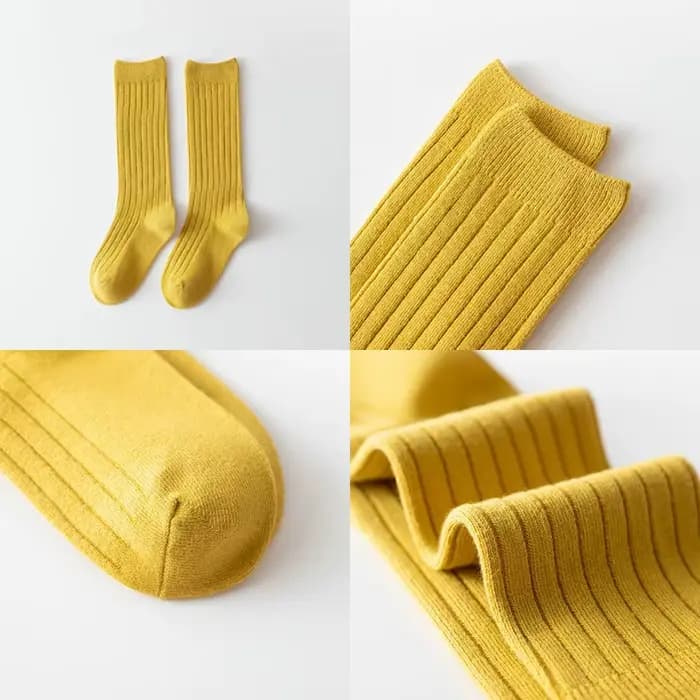 Chaussettes en coton pour adolescents et enfants de 0 à 12 ans, chaussettes décontractées côtelées jusqu'aux genoux, chaussettes longues pour enfants, chaussettes d'hiver pour bébés, chaussettes d'éco