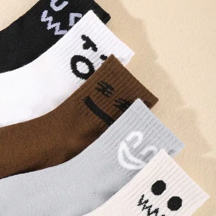 5 paires de chaussettes pour enfants sans expression