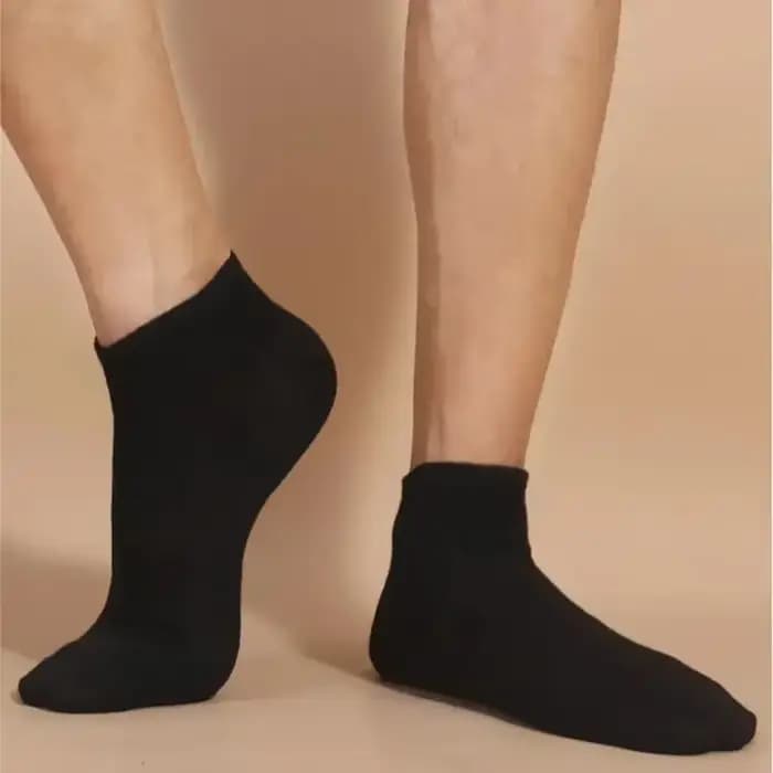 Chaussettes bateau unisexes décontractées de couleur unie