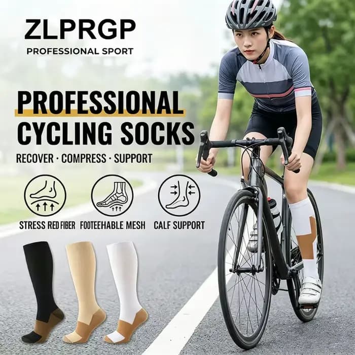 1/3 Paire de Chaussettes Longues à Compression Forte pour Femmes