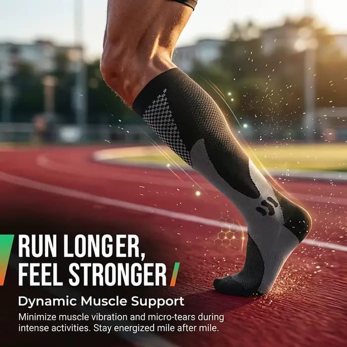 1/3 paires de chaussettes de compression unisexes en nylon pour l'été