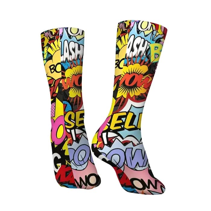 Chaussettes pour hommes de style dessin animé amusant