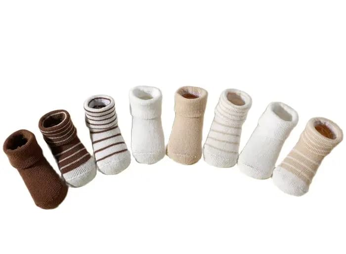 4 paires de chaussettes pour bébé de 0 à 12 mois