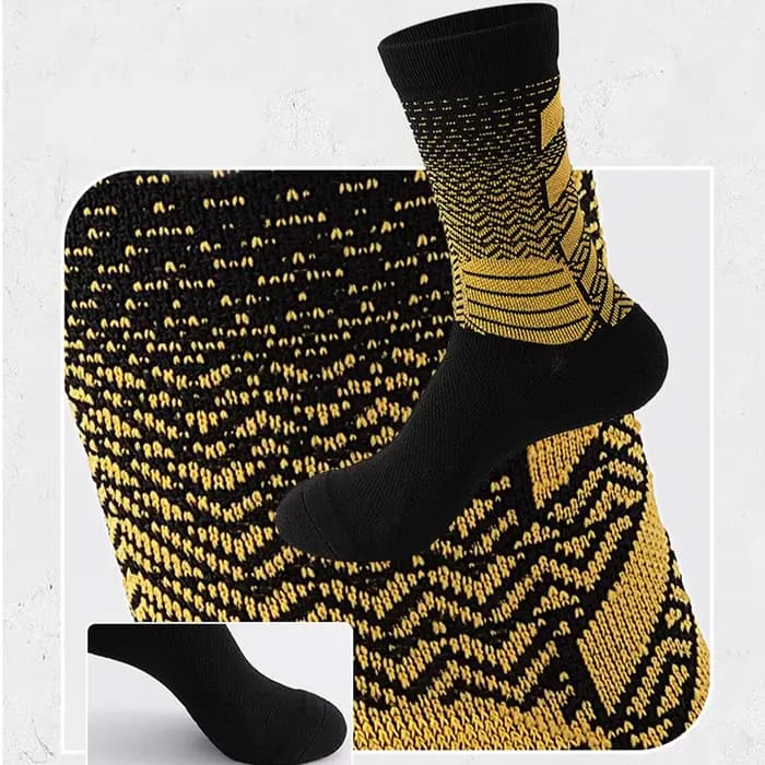 WRELS 1/2/3 paires de chaussettes de course à compression, anti-ampoules, respirantes, absorbant l'humidité, chaussettes de sport rembourrées