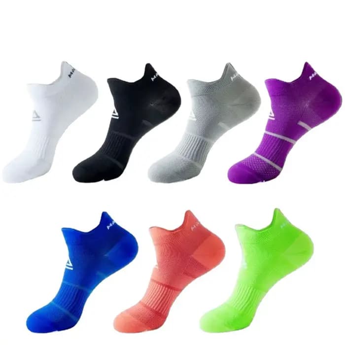 1 paire de chaussettes de sport d'été respirantes, courtes, à compression, pour hommes et femmes, chaussettes de sport pour couples, anti-odeur, antidérapantes, fines, pour la course à pied
