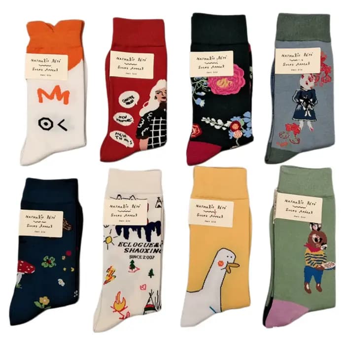 Chaussettes mi-mollet pour femmes