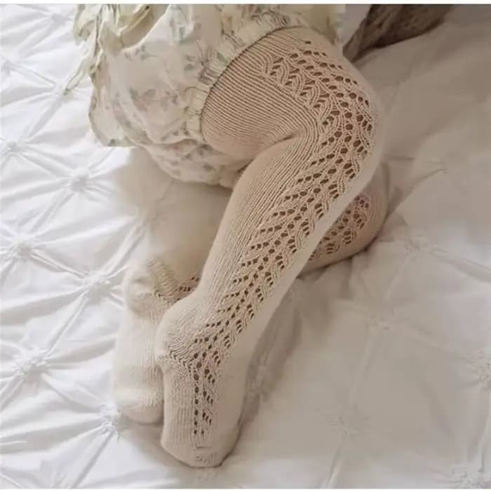Collants mignons et respirants en coton pour bébé fille et garçon, bas de princesse de style espagnol, couleur unie, collection automne