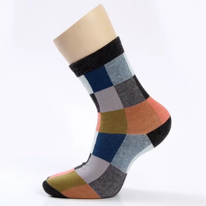 5 paires/lot coton peigné hommes chaussettes