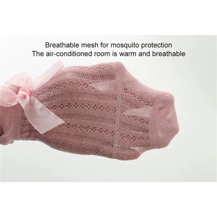 Bas longs pour bébés filles de 0 à 24 mois, chaussettes princesse de couleur unie, mignonnes avec nœud papillon, respirantes, à bouche ample, au-dessus du genou