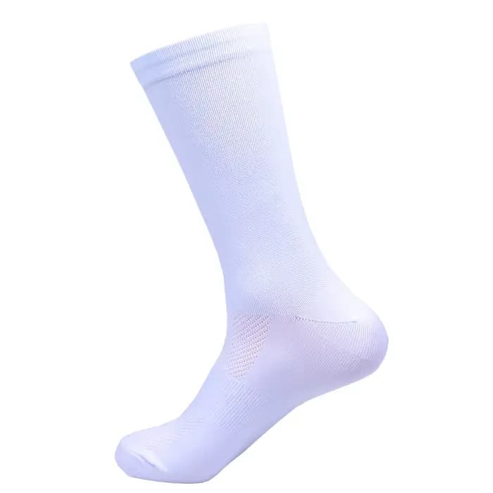 Chaussettes de cyclisme blanches des Émirats-Unis FDJ TEAM, légères, à grande maille, pour vélo vtt, unisexes, à Compression pour adultes, antidérapantes, pour course à pied
