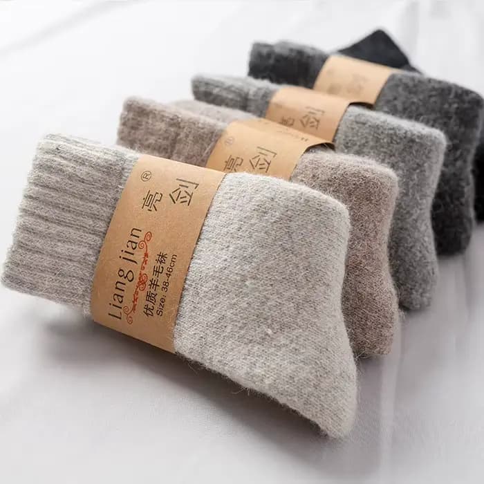 Super ThUNICEF-Chaussettes monochromes pour hommes