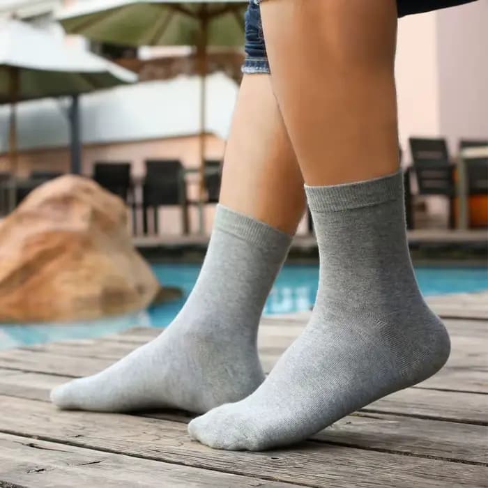 Chaussettes en coton peigné pour hommes, noir, décontracté, affaires respirant, haute qualité homme chaussette nouveau pour homme, grande taille EU38-48 10 paires/lot