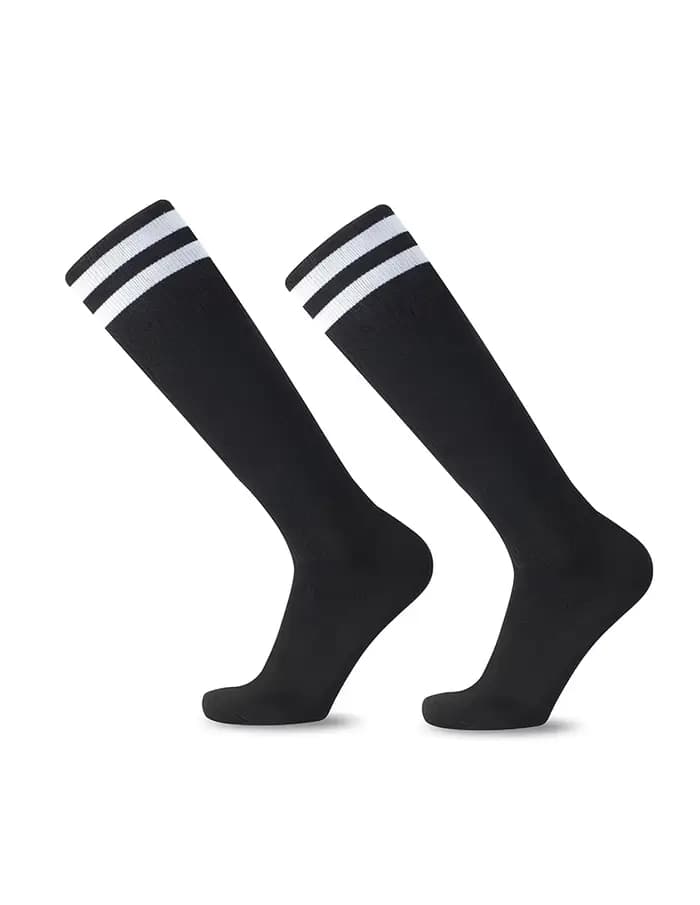 Chaussettes de Football pour enfants, garçons et filles, chaussettes rayées en coton respirant, Baseball, évacuant l'humidité, fines et douces