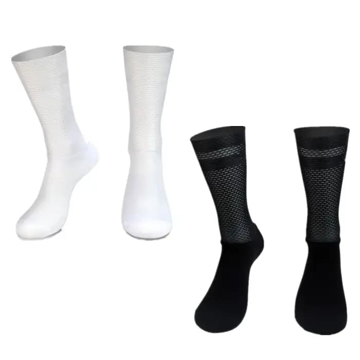 Chaussettes de cyclisme coordonnantes en silicone pour homme