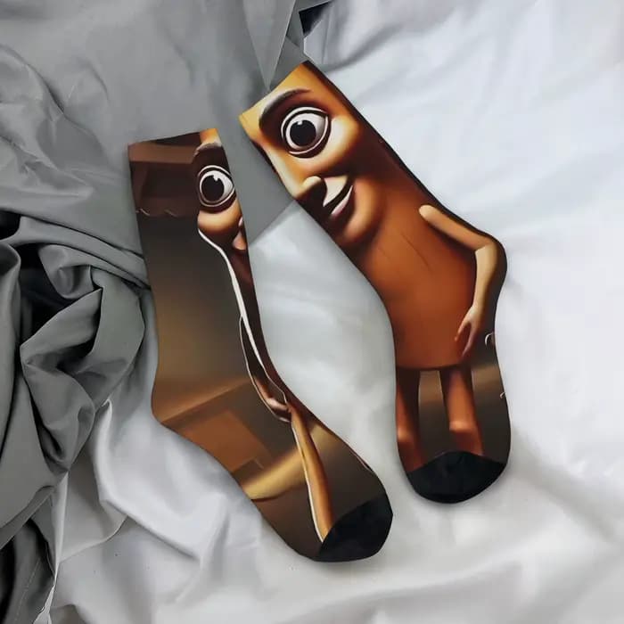 Chaussettes amusantes Tung Tung Tung Sahur 1 Harajuku