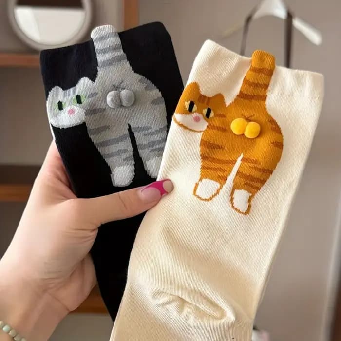 1 pièces nouvelles chaussettes de chat pour femmes hommes cadeau de noël nouveauté