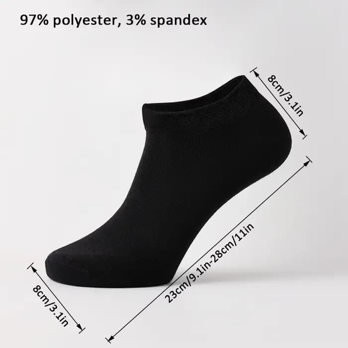 10 paires de chaussettes unisexes décontractées de couleur unie, fines, respirantes, confortables, anti-odeur, absorbant la sueur, à coupe basse, pour hommes et femmes