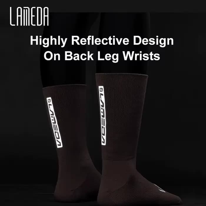 LAMEDA hommes chaussettes de cyclisme réfléchissant vélo route