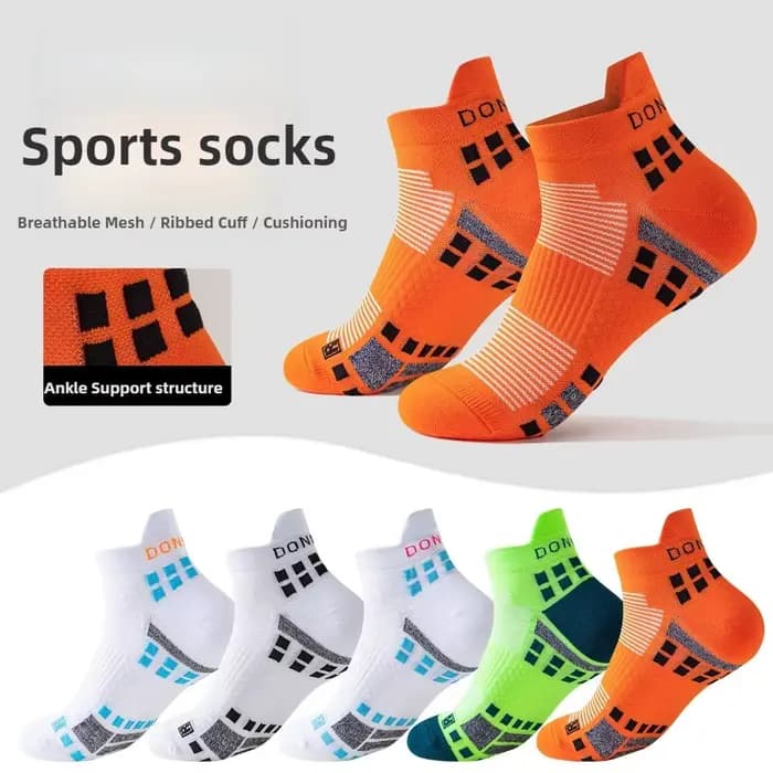 WRELS Chaussettes de sport courtes antidérapantes