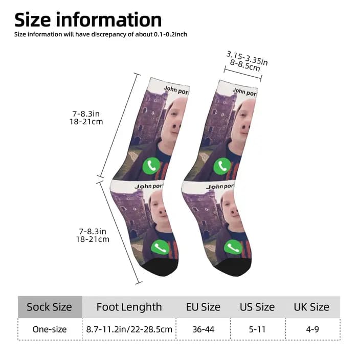 John Pork appelle bas chaussettes pour hommes chaud doux
