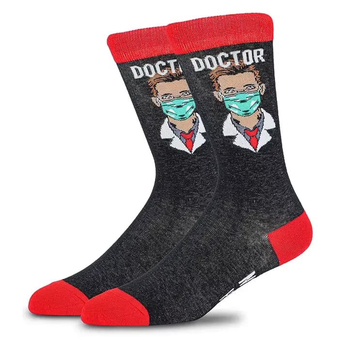 Chaussettes en coton imprimé Elin pour hommes et femmes