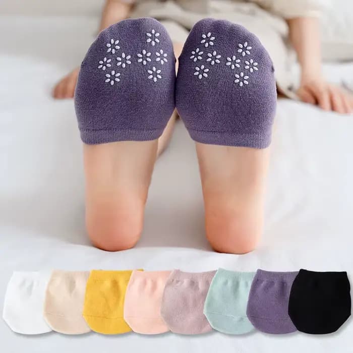 Demi-chaussette Invisible en coton pur pour femme