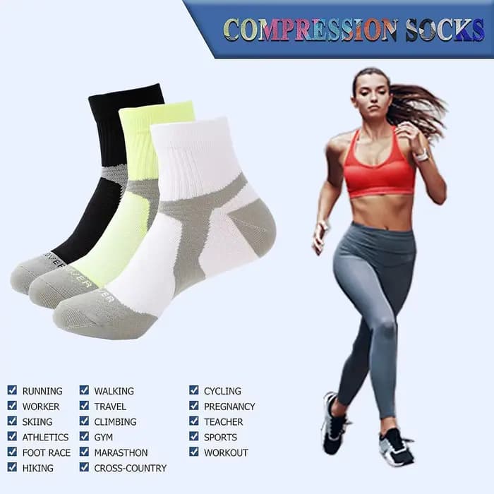 Chaussettes de cheville athlétiques pour hommes et femmes